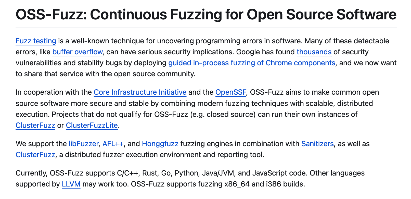 OSS-Fuzz