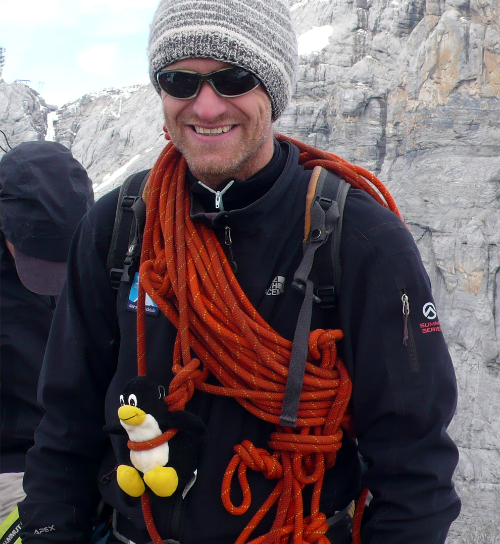 photo of a man hiking